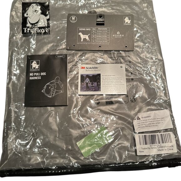 Dog TRUE LOVE Adjustable Reflective No-Pull Dog Harness Fuchsia Small - Picture 5 of 5